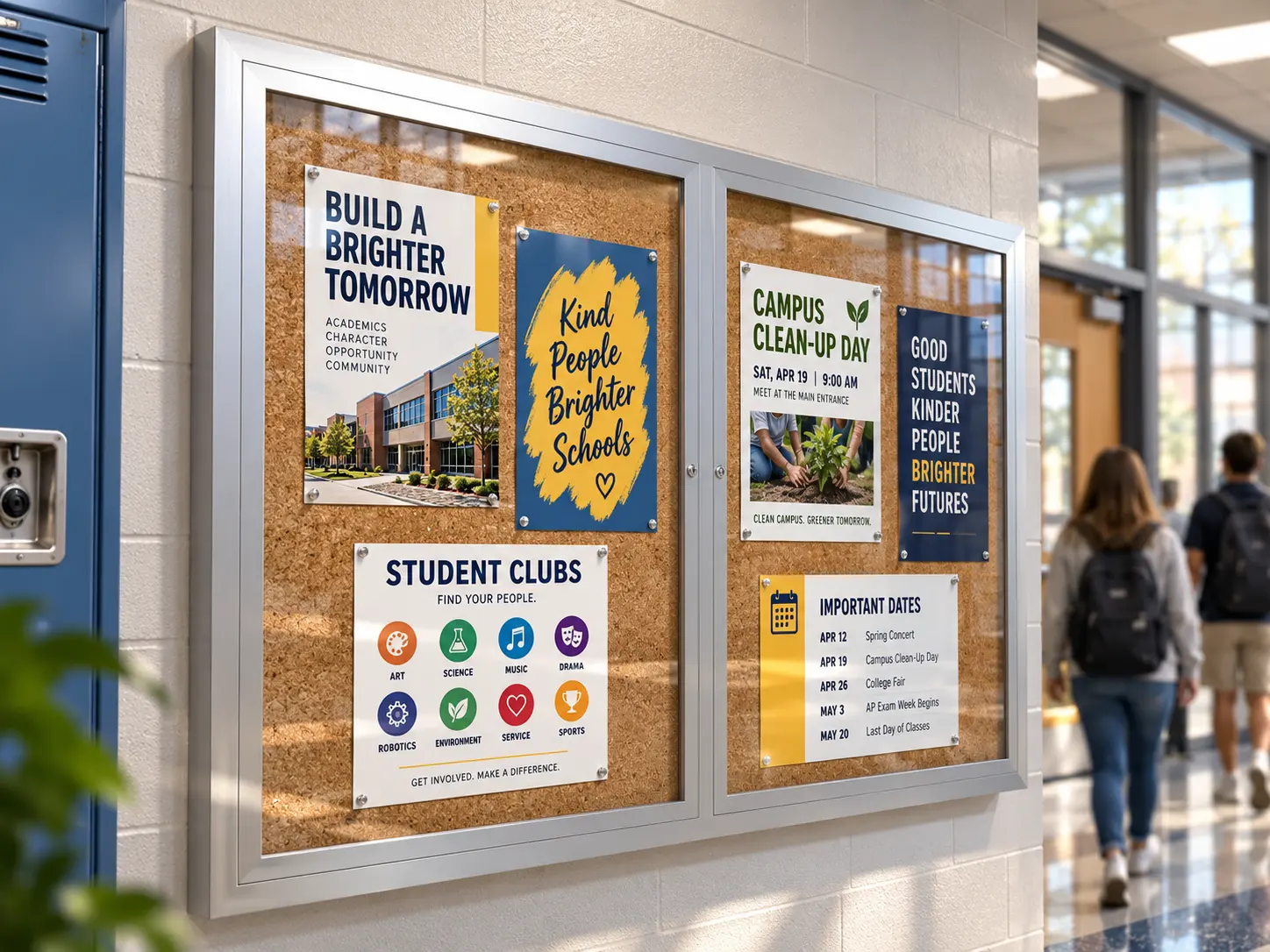 Hinged Bulletin Boards
